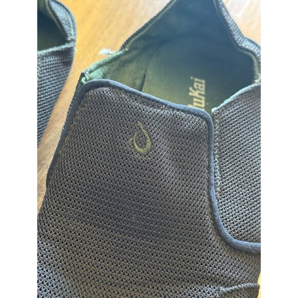 Olukai Nohea Mesh Mens Shoes Size 7 Casual Slip-On Comfort Loafers Black/Rubber - Picture 3 of 7